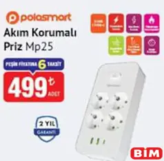 POLOSMART AKIM KORUMALI PRİZ MP25 fiyat ve kampanya bilgisi